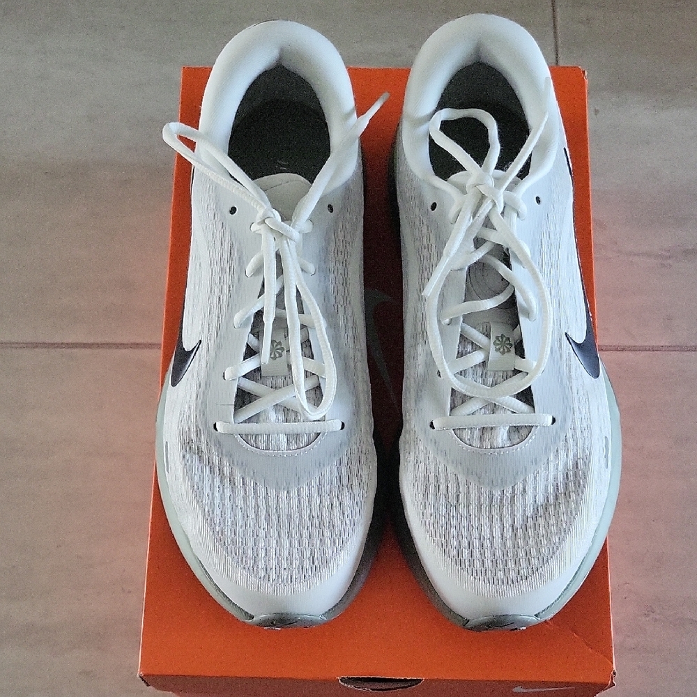 White and Black Nike Journey Run Sneakers